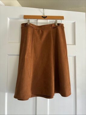 NYCC Brown A-Line Skirt - Classic Womens Skirt Size M